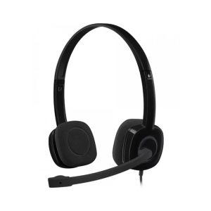 Слушалки Logitech Overhead H151, жични, черни, 3.5 mm жак, 122 dB, 1.8 m кабел