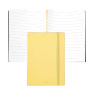 Hugo Boss Тефтер Pastel Classic, A5, на редове, светложълт