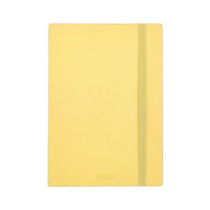 Hugo Boss Тефтер Pastel Classic, A5, на редове, светложълт
