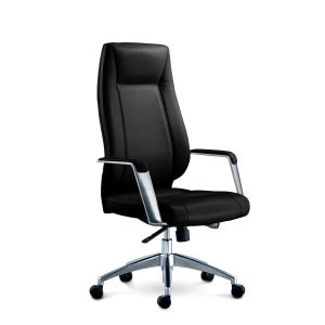 Директорски стол RFG VINCI HB, екокожа, до 150 kg, черен