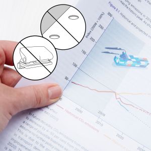 Rapesco Джоб за документи Eco GRS, L-образен, А4, 100 микрона, кристал, 25 броя