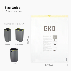 Торби за смет Eko, тип E, с връзка, 25-35 L, 12 броя