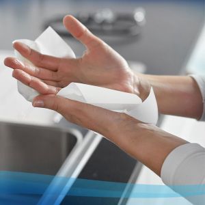 Кърпи за ръце Kimberly-Clark Scott Slimroll, руло, широчина 21 cm, дължина 165 m, бели, 6 броя