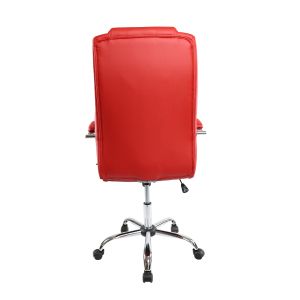Директорски стол Slash, екокожа, Tilt механизъм, до 160 kg, червен