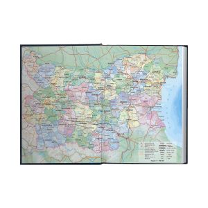 Календар-бележник Мадера, с дати, A5, кожена подвързия, цвят злато