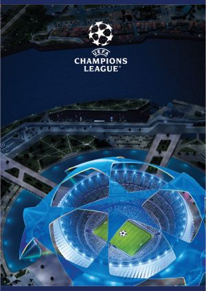 Тетрадка, А4, бели листа, 54л, UEFA