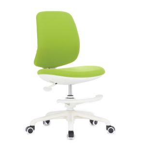 Детски стол RFG Candy Foot White, дамаска, зелена седалка, зелена облегалка