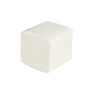 Тоалетна хартия на пачка, двупластова, 200 къса, 21 x 10 cm, 40 броя