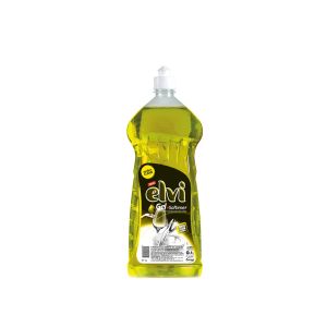 Препарат за миене на съдове Elvi Gel + Softener, лимон, 1 L