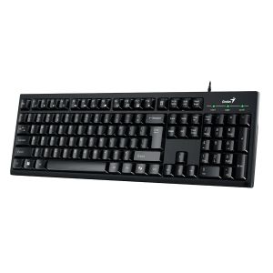 Клавиатура Genius Smart KB-100, с кабел 1.5 m, кирилизирана, USB, 12 бързи бутона, черна
