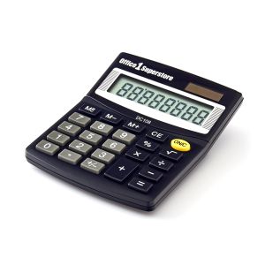 Настолен калкулатор Office 1 DC108, 8-разряден, черен