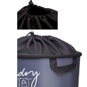 Кош за пране Kipit, пластмасов, с капак, 40 L, тъмен