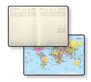 Календар-бележник Manager Timer А4, 128 страници, черен