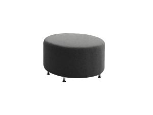 Табуретка RFG Zara, кръгла, дамаска, 700 х 700 х 400 mm, сива