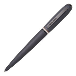 Hugo Boss Химикалка Contour Iconic, в кутия, тъмносива