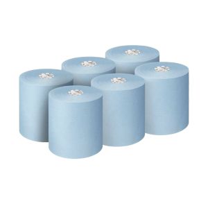 Кърпи за ръце Kimberly-Clark Scott Essential 6692, на ролка, 350 m, сини, 6 броя
