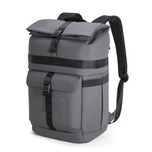 Раница за лаптоп Kingsons Nomad X, 15.6'', водоустойчив полиестер/PVC покритие, 20 L, тъмносива