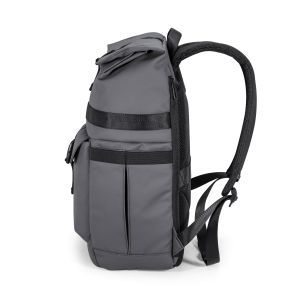 Раница за лаптоп Kingsons Nomad X, 15.6'', водоустойчив полиестер/PVC покритие, 20 L, тъмносива