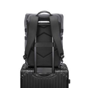 Раница за лаптоп Kingsons Nomad X, 15.6'', водоустойчив полиестер/PVC покритие, 20 L, тъмносива