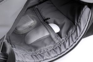 Раница за лаптоп Kingsons Nomad X, 15.6'', водоустойчив полиестер/PVC покритие, 20 L, тъмносива