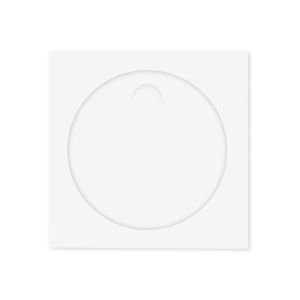 Office 1 Плик за CD/DVD, 124 x 124 mm, хартиен, с прозорец, със самозалепваща лента, бял, 25 броя