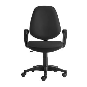 Ергономичен стол RFG Presto Black, екокожа, до 130 kg, черен