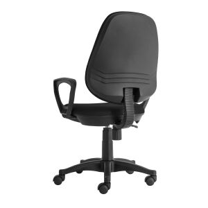 Ергономичен стол RFG Presto Black, екокожа, до 130 kg, черен