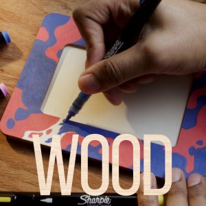 Комплект маркери Sharpie Acrylic Brush, 5 цвята, блистера