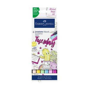 Faber-Castell Маркер Goldfaber Sketch - Kawaii, 6 броя