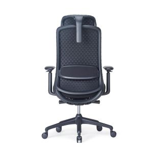 Ергономичен стол RFG Style HB, дамаска, до 130 kg, черен