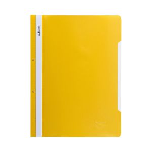 Office 1 Папка, PP, с перфорация, жълта, 12 броя