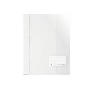 Durable Папка, A4+, PP, с джоб за визитка, бяла