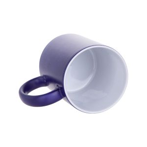 BESTSUB Магическа чаша, керамична, 330 ml, син мат, с възможност за персонализация