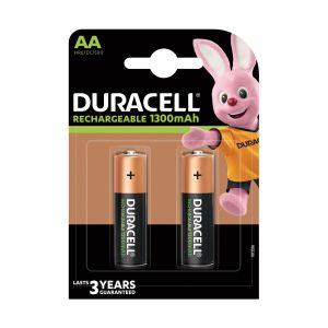 Акумулаторна батерия Duracell, NiMH, AA, 1300 mAh, 2 броя