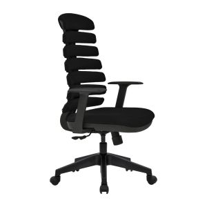 Директорски стол RFG Spike 13 HB, дамаска и меш, до 120 kg, черен
