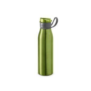 Hi!dea Бутилка Korver, спортна, метална, 650 ml, зелена