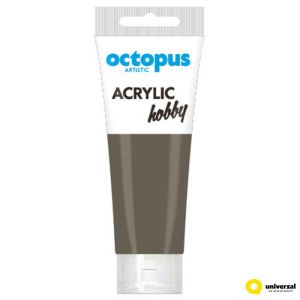 Акрилна боя Octopus Hobby, в тубичка 75ml, кафява