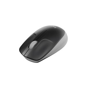 Мишка Logitech M190, безжична, 1000 dpi, 3 бутона, USB, черно-сива
