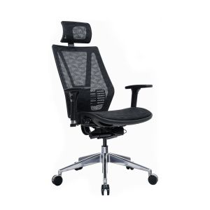 Ергономичен стол RFG TECH@LINE, Multi-function механизъм, до 250 kg, черен