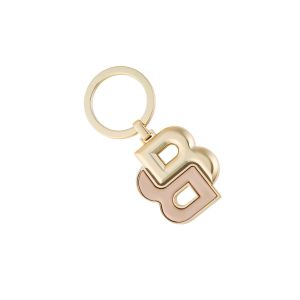 Hugo Boss Ключодържател Double B, розово-златист