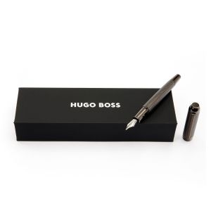 Hugo Boss Писалка Elemental, в кутия, хром