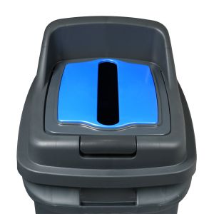 Кош за отпадъци Planet, за разделно събиране, 50 L, син