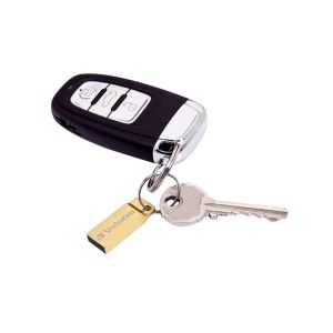 USB флаш памет Verbatim Metal Executive, USB 3.2, 64 GB, златиста