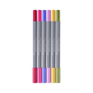 Faber-Castell Маркер Goldfaber Aqua Dual, цветя, 6 броя