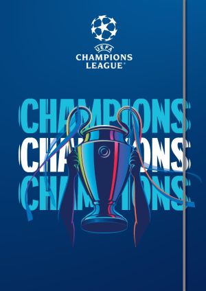 Тетрадка, А5, бели листа, 54л, UEFA