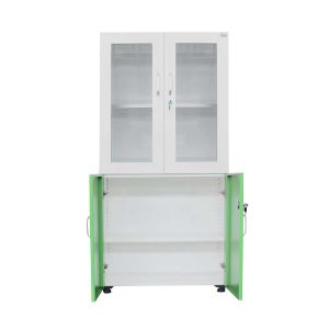 Шкаф RFG, лабораторен, 800 х 400 х 1650 mm, зелено-бял