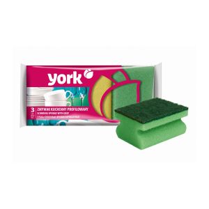 Домакинска гъба York, с канал, 3 броя