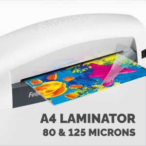 Ламинатор Fellowes Lunar, A4, за фолио до 125 микрона, максимална широчина на фолиото 230 mm