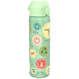 Бутилка за вода Ion8 Print, рециклирана пластмаса, 500ml, Eco