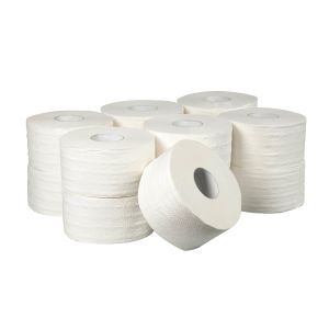 Тоалетна хартия, джъмбо, трипластова, целулозна, 400 g, 12 броя